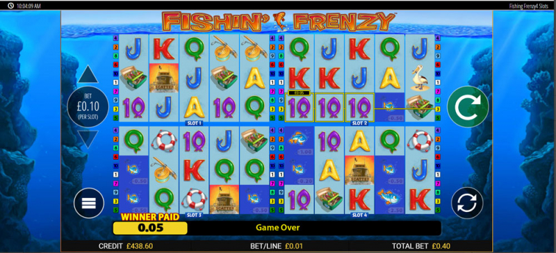 Четыре слота в одном, Fishin' Frenzy Power 4 Slots от Blueprint