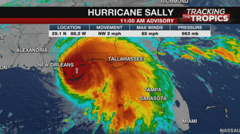Казино Миссисипи закрылись из-за надвигающегося урагана Салли