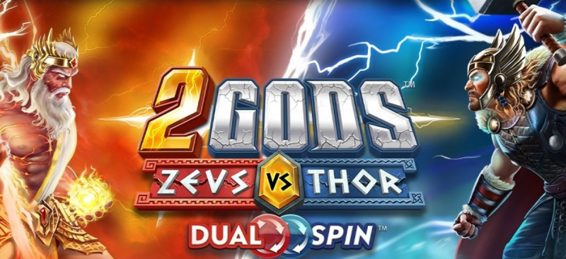 Релиз слота 2 Gods Zeus vs Thos с новой механикой Dual Spin