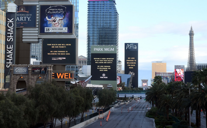 В Лас-Вегасе на месяц закроют казино из-за коронавируса