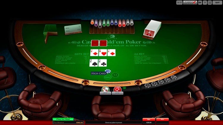 таблица выплат в покере в казино