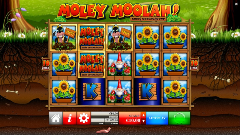 Moley Moolah: дебютный слот Reflex Gaming, партнера Yggdrasil