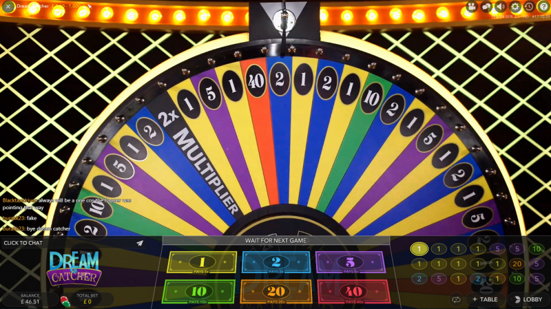 Как выигрывать в колесо Dream Catcher в казино онлайн?