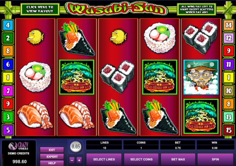  Игровые автоматы для любителей суши 