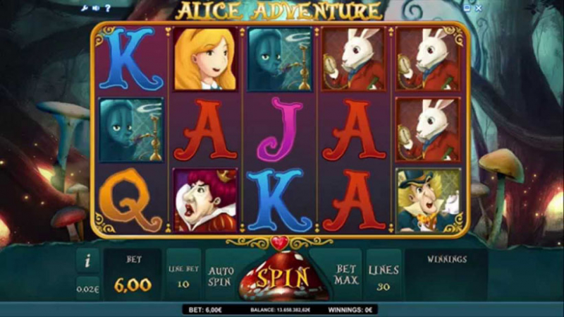 Все самые интересные игровые автоматы про Алису в Стране Чудес