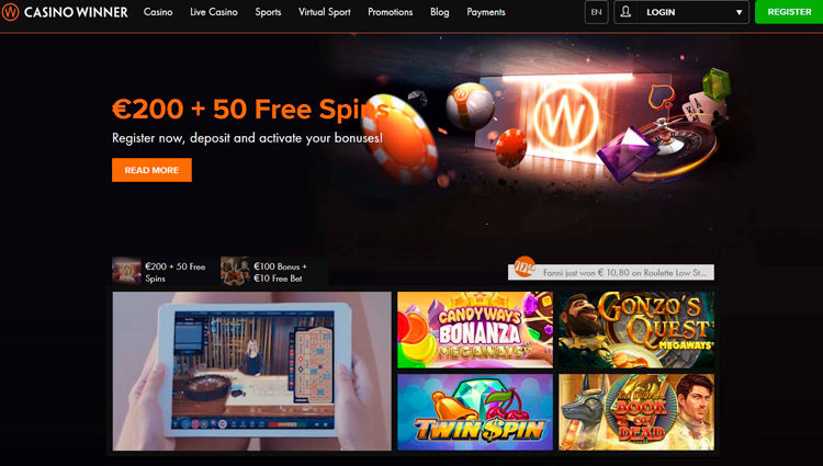 Казино Winner - играть онлайн бесплатно, официальный сайт, скачать клиент