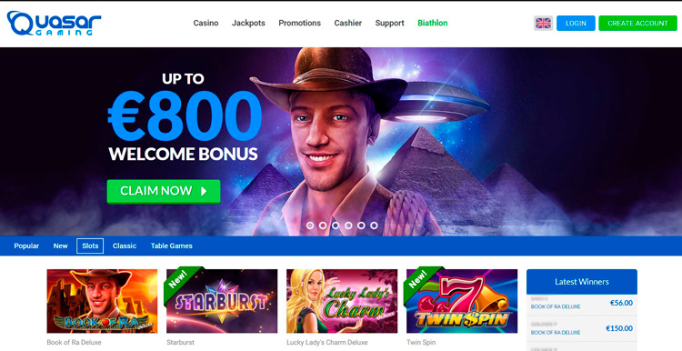 Казино Quasar Gaming - играть онлайн бесплатно, официальный сайт, скачать клиент