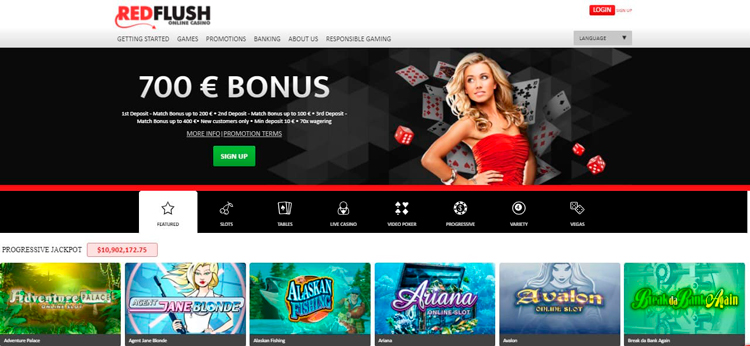 Казино Red Flush Casino - играть онлайн бесплатно, официальный сайт, скачать клиент