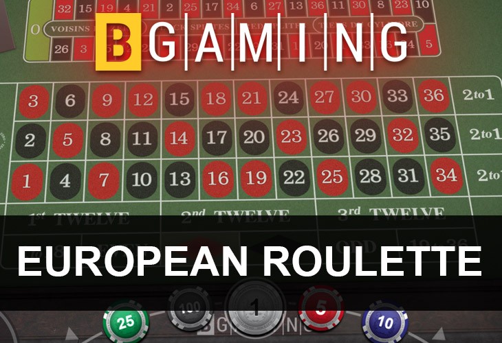 European Roulette от Bgaming — игровой автомат, играть в слот бесплатно, без регистрации