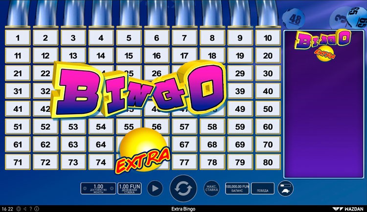 Extra Bingo — онлайн-бинго от Wazdan, играть бесплатно и без регистрации