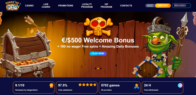 Казино Pokies2go - играть онлайн бесплатно, официальный сайт, скачать клиент