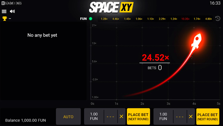 BGaming запустил первую в своем портфолио краш-игру Space XY