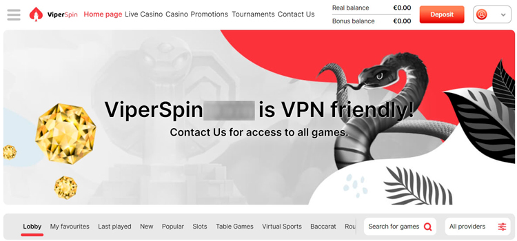 Казино ViperSpin - играть онлайн бесплатно, официальный сайт, скачать клиент