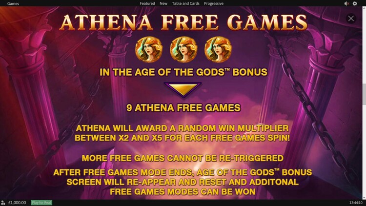  Age of the Gods (Эпоха богов) от Playtech — игровой автомат, играть в слот бесплатно, без регистрации