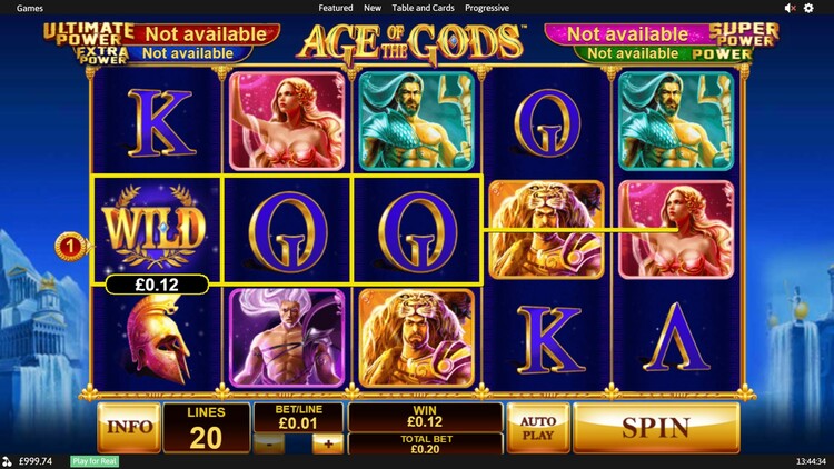  Age of the Gods (Эпоха богов) от Playtech — игровой автомат, играть в слот бесплатно, без регистрации
