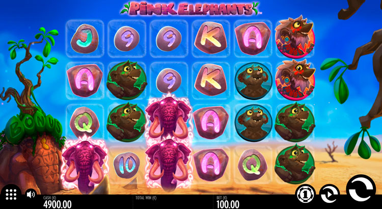  Pink Elephants (Розовые Слоны) от Thunderkick — игровой автомат, играть в слот бесплатно, без регистрации