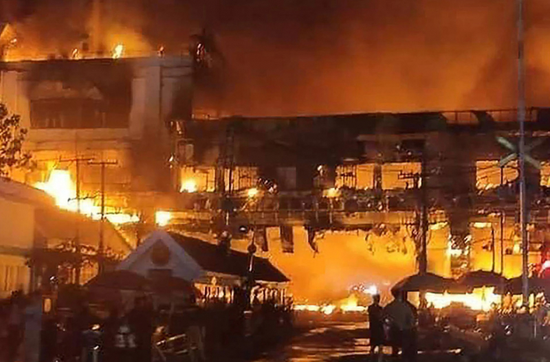  Пожар с множеством жертв в Grand Diamond City Casino в Камбодже 