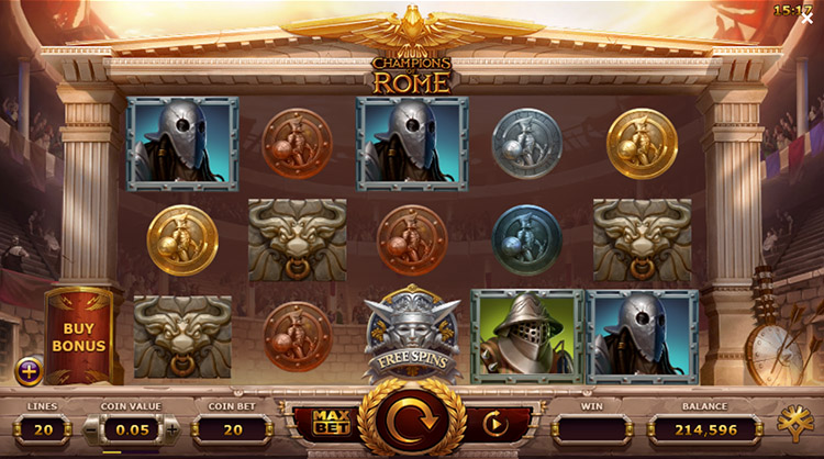 Игровой автомат Champions of Rome провайдера Yggdrasil Gaming — аналитика 1000 тестовых раундов