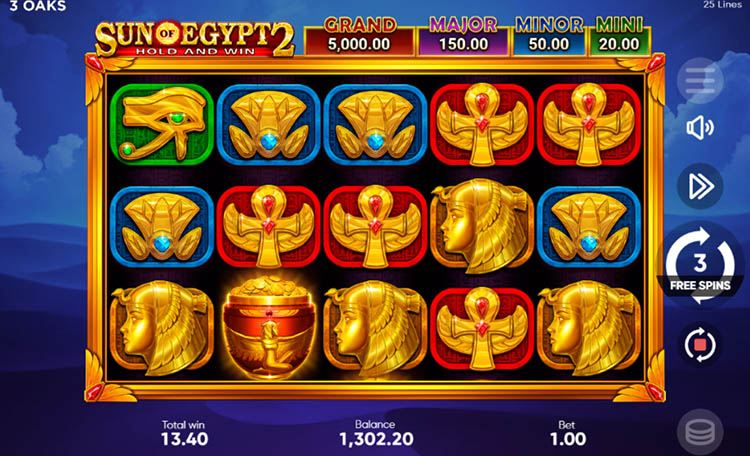 Игровой автомат Sun of Egypt провайдера 3 Oaks Gaming — аналитика 1000 тестовых раундов | Casino.ru